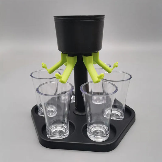 6 Shot Glass Dispenser Whisky Beer Wine Liquor Party Games Drinking Tools Bar Accessories