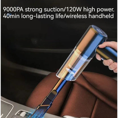 High Power Vacuum Cleaner, Mini Cordless, 2000PA Strong Suction, Rechargeable Portable Dust Collector, for Cars, Keyboard Gaps